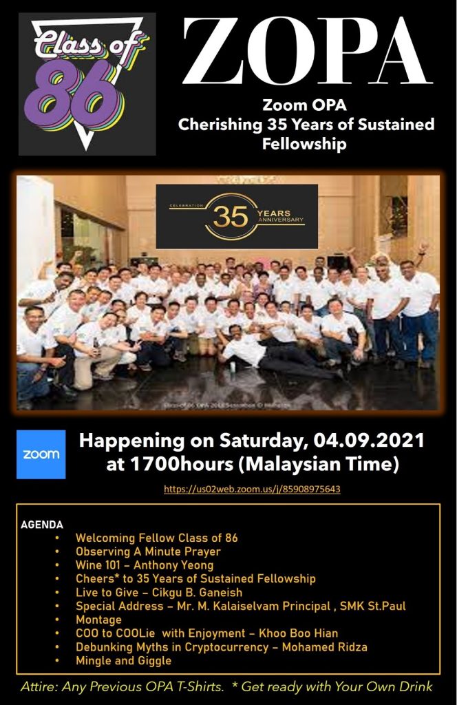 Class of ’86 ZOPA gathering